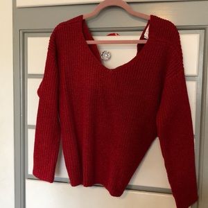 ASTR twist Back Sweater
